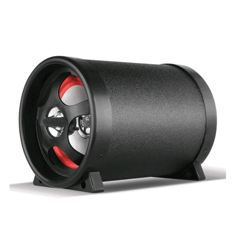 5 Inch 12V 220V  Bluetooth TF Card USB Disk Bass Audio Speaker Active Subwoofer In Box For Car / Motorcycle / Home /Computer Use