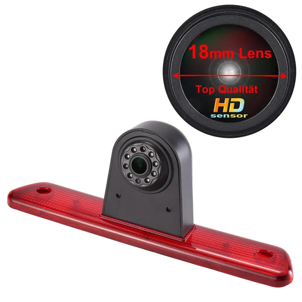 18mm lens brake light lamp car reverse parking rear view camera  for Citroen jumpy peugeot exoert toyota proace van 2007-2016