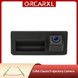 CVBS Reversing Camera Green Static Trajectory Trunk Switch Rear View Camera for VW MIB Radio RCD360 RCD330 for Passat B8 Golf 7