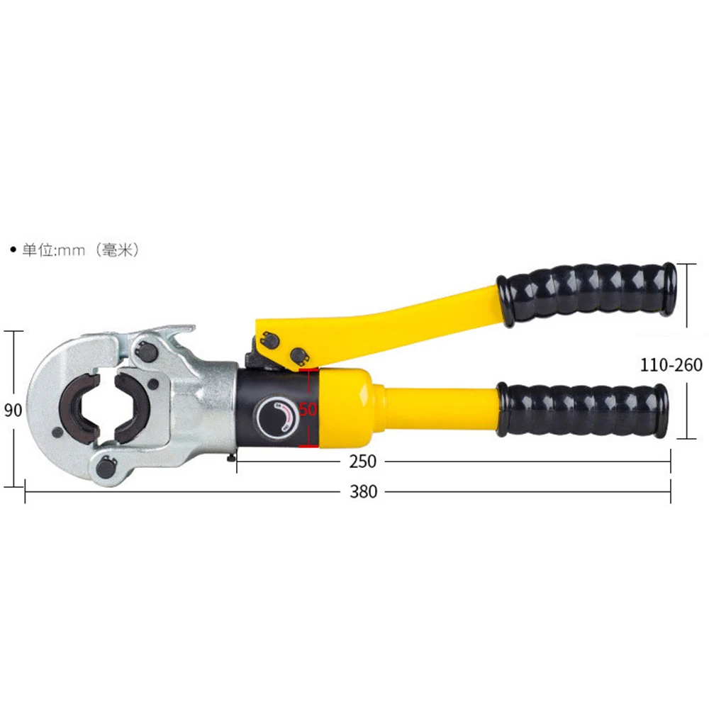 Hydraulic Pex Pipe Tube Crimping Tool CW-1632 Pex Fitting Tool With 16-32mm jaws 10T Pipe Plumbing Pipe Pressure Pipe Clamp