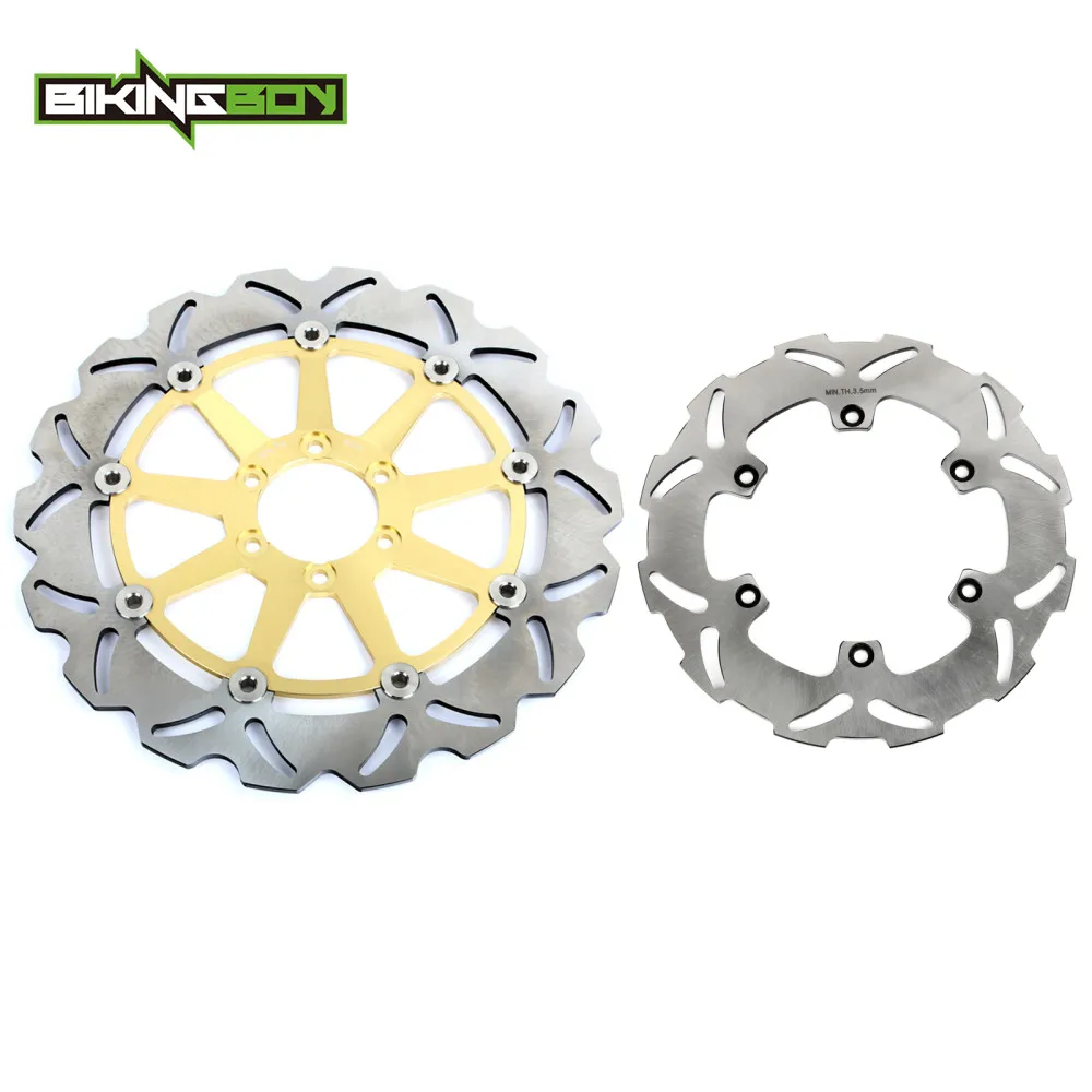 BIKINGBOY For Aprilia MX 125 04 05 06 07 RS 125 Replica Extrema 92 93 94 95 96 97 Front Rear Brake Discs Rotors Disks Stainless