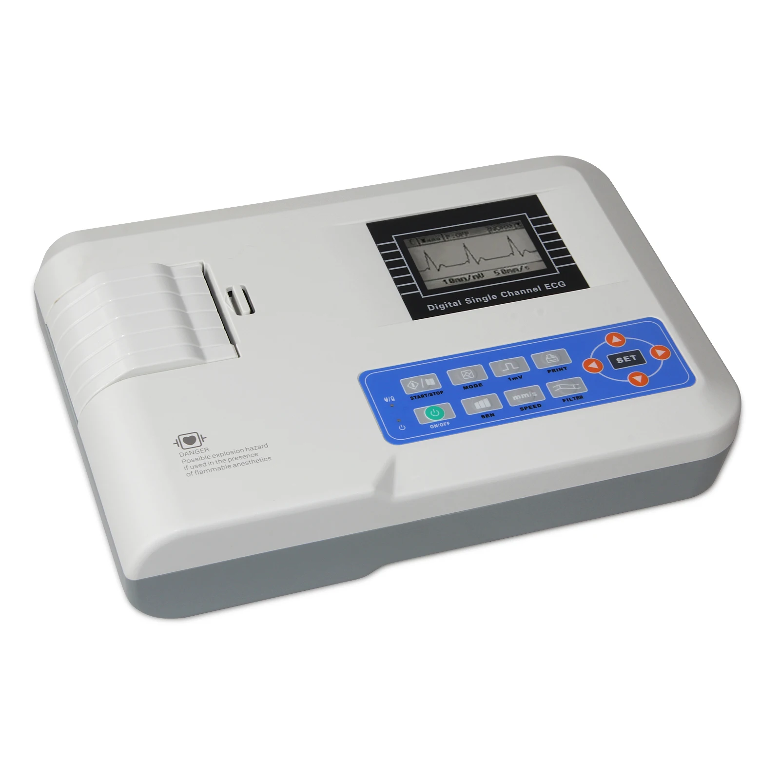 Single Channel ECG Machine CONTEC ECG100G 12 lead EKG Electrocardiograph,Printer,CE