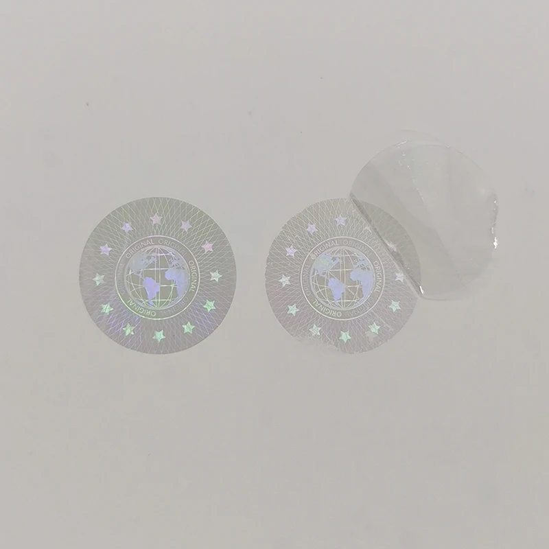 Original Holographic Stickers, Tamper Proof  Security Label，Void Transparent  Warranty Sticker, Customized Logo，20x20mm 2000pcs