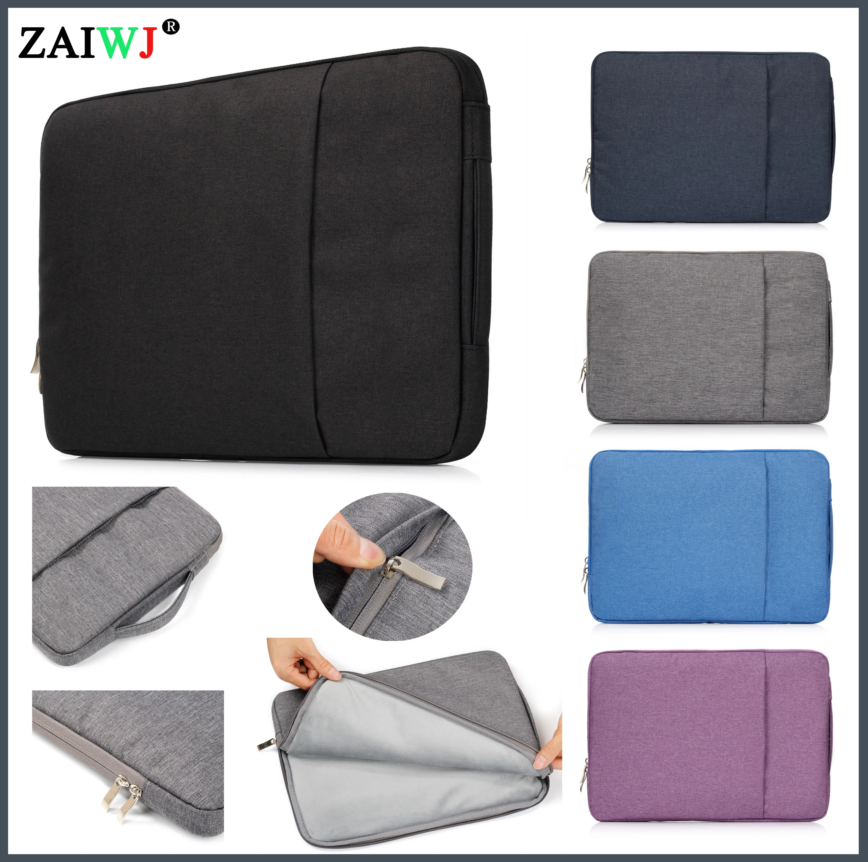 

2021 Laptop Case Bag For HUAWEI XIAOMI HP 13.3 14 15.6 16 Inch Notebook Bag For Macbook Air Pro 13 15 Computer Handbag Briefcase