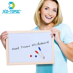 30*40cm łatwe wymazywanie tablica magnetyczna rama drewniana biała tablica rysunkowa tablice informacyjne do szkolnego biura WB42