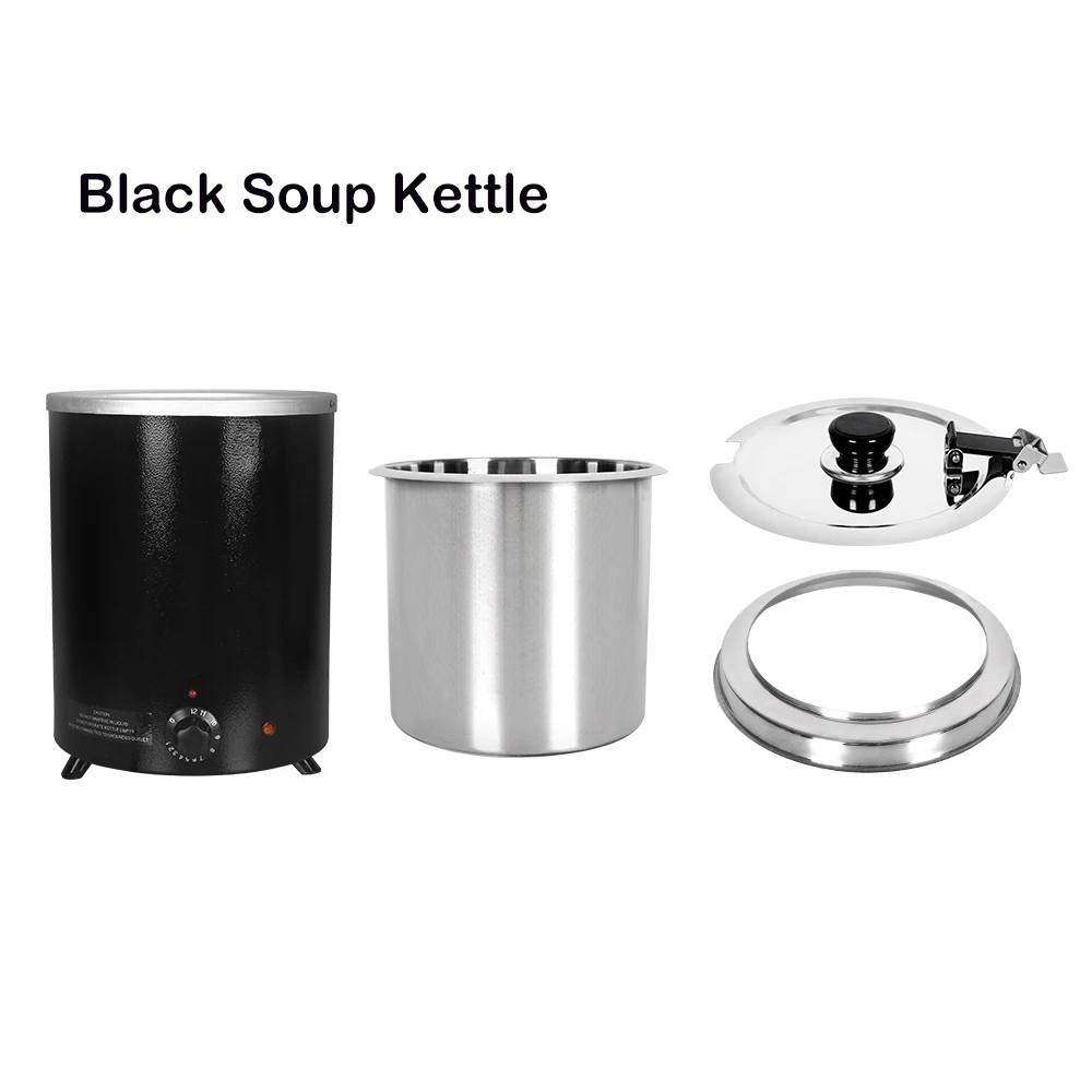 ITOP-hervidor de sopa eléctrico de 5,7 L, 300W, 60 ~ 95 °C, máquina de calor para comida, calentador comercial de acero inoxidable para Buffet y restaurante