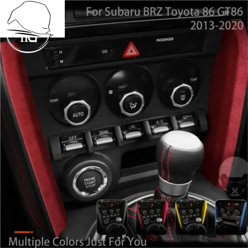 

Turn Fur Suede Wrap Cover For Subaru BRZ Toyota 86 GT86 2013-2020 Side Central Control Strip Molding Trim ABS Car Accessories