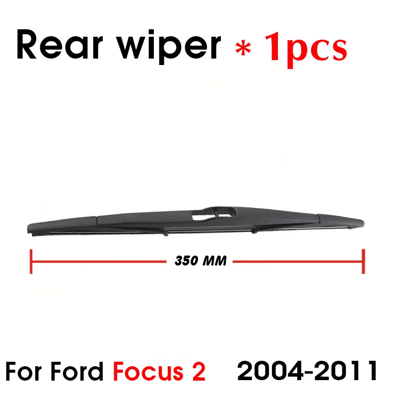 BROSHOO Car Wiper Blades Rubber Windscreen Rear Wipers Blade For Ford Focus 2 Hatchback 14 Inch,2004-2011, Auto Car Accessories