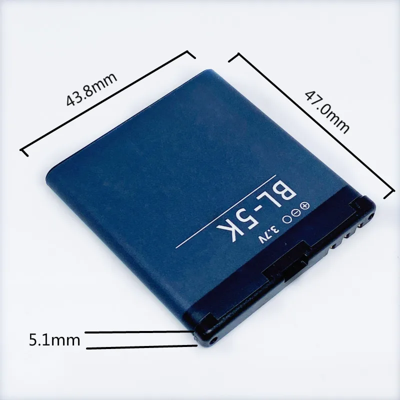 High Quality 1200mAh BL-5K Battery For Nokia N85 N86 N87 8MP 2610S 701 C7 X7 C7-00 Battery BL5K