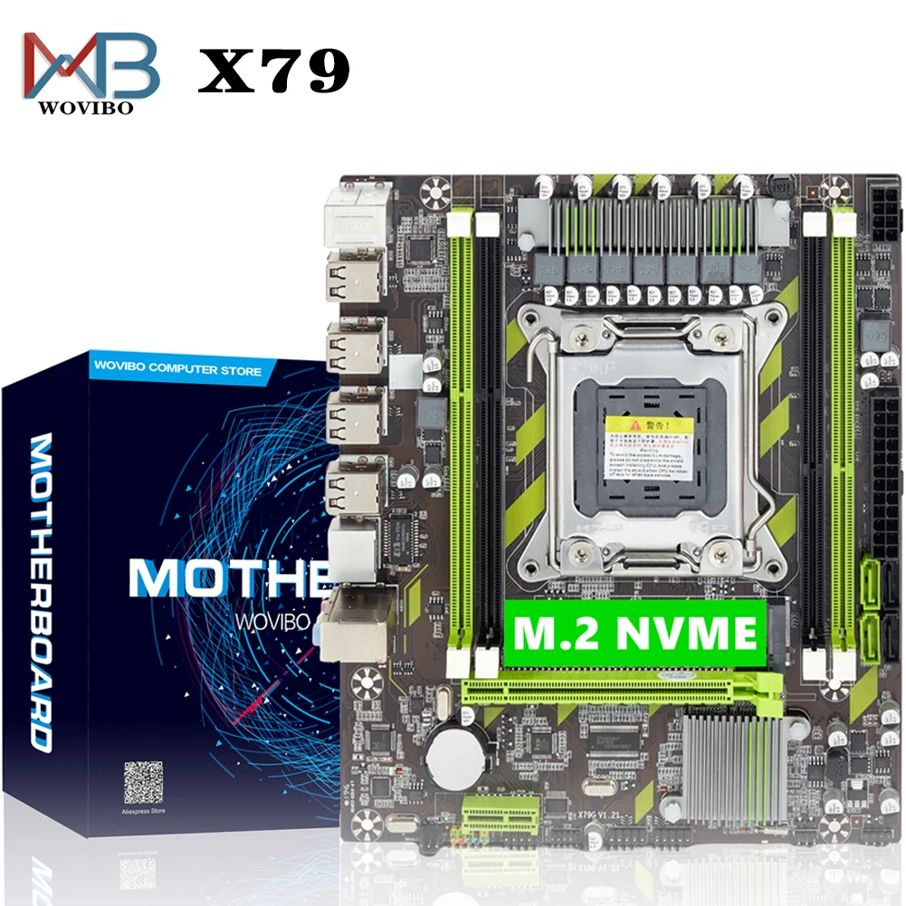 

X79 Motherboard LGA 2011 Mainboard Desktop Server DDR3 REG ECC RAM Memory For Xeon LGA2011 E5 V2 V1 CPU With NVME M.2 Placa Mae