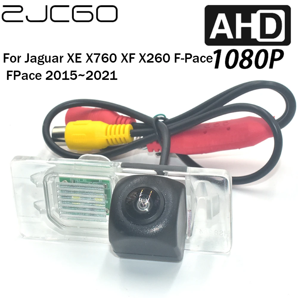 

ZJCGO Car Rear View Reverse Backup Parking AHD 1080P Camera for Jaguar XE X760 XF X260 F-Pace FPace 2015~2021