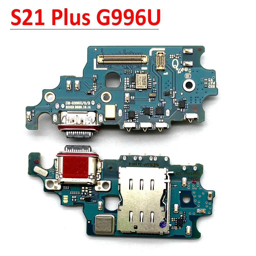 New For Samsung S21Ultra G998B S21 G991B S21 Ultra G998B G998N USB Charging Connector Board Port Dock Flex Cable With Microphone