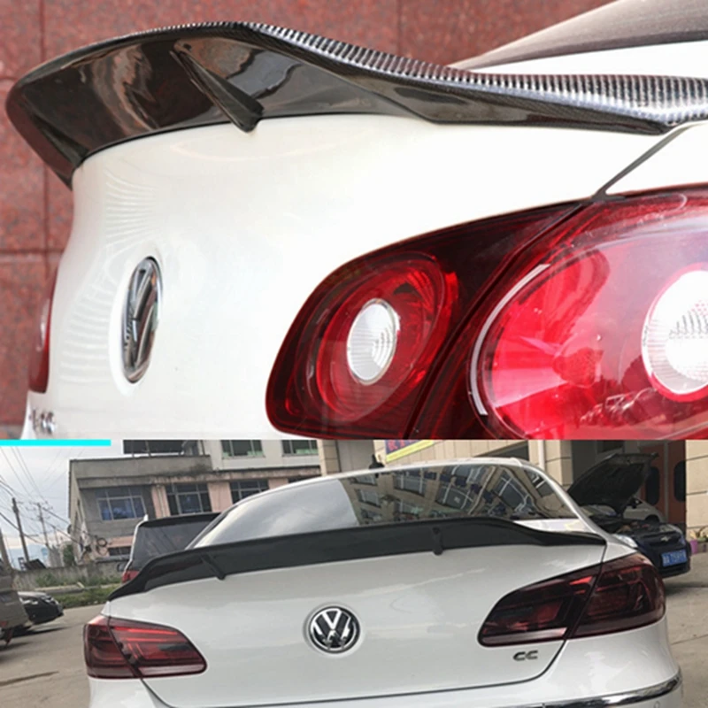 

R Style Carbon fiber rear roof spoiler lip wings for Volkswagen VW Passat CC Sandard 2009-2018