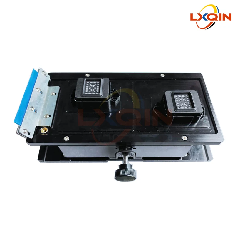 Lxqin Dupla Cabeça de Levantamento Estação Tampando para Xp600 Dx5 Dx7 4720 I3200 Cabeça Conjunto da Bomba com Único Motor Liga Alumínio