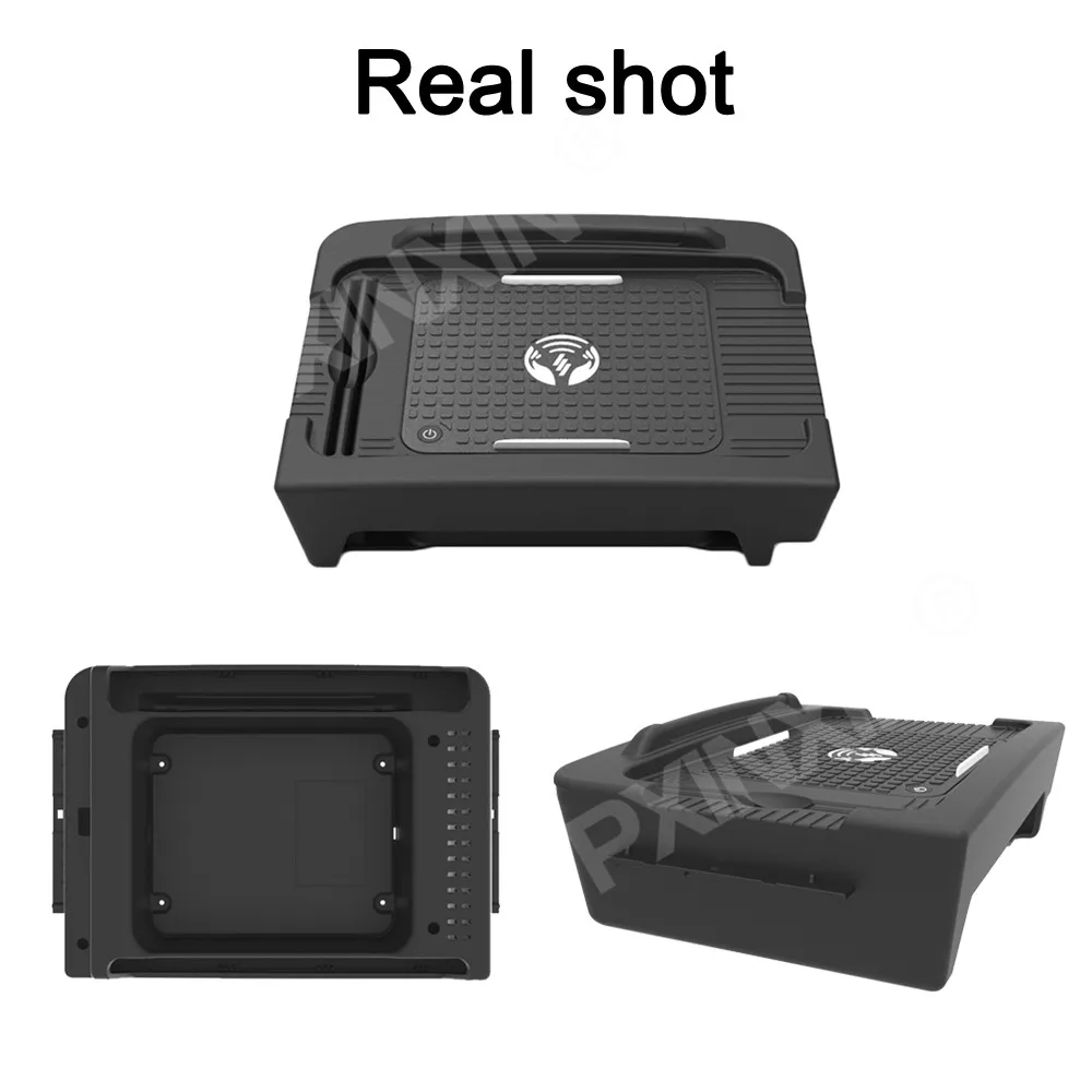 QI Car Wireless Charger For Audi Q5L 2018 2019 Infrared Intelligent Fast Wireless Charging Car Phone Holder For Iphone Samsung
