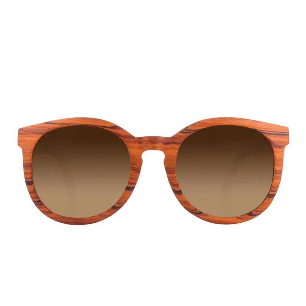 

Handmade Oversize Round Wood Sunglasses For Men and Women with Polarized Lens UV400