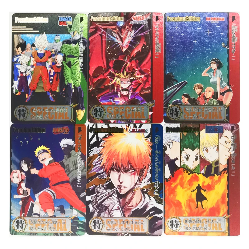 9pcs/set Dragon Ball Z Jump Yu Gi Oh Super Saiyan Heroes Battle Card Ultra Instinct Goku Vegeta Game Collection Cards