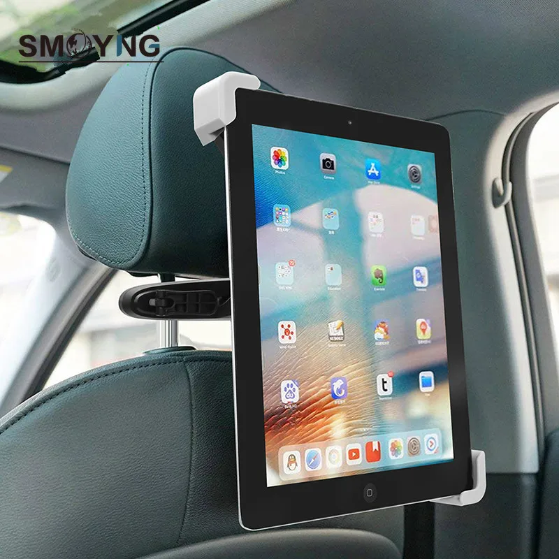 SMOYNG Back Seat Tablet Car Holder Stand 7.0-10.5 inch 360 Degree Rotate Headrest Stand Bracket Mount For iPad Mini Pro Samsung