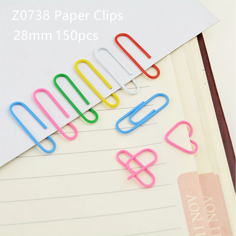 300PCS Z-LABEL di Carta Colorata Pinze Rosso Clip di Carta Della Caramella-colorato di Carta Pinze Commercio All\'ingrosso