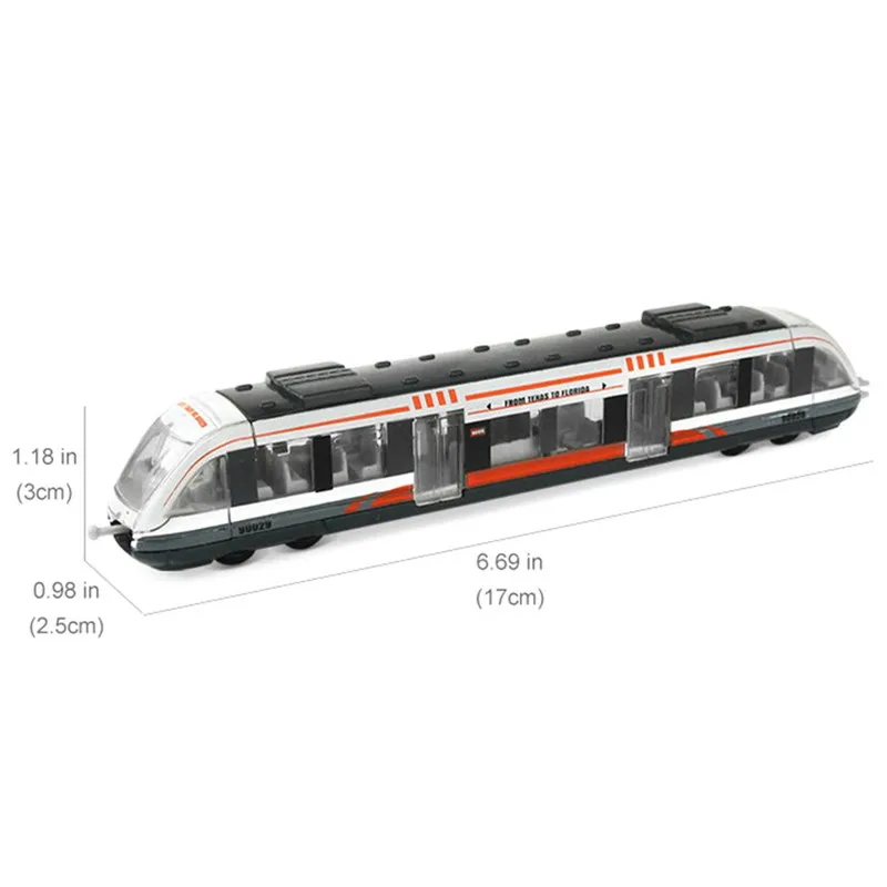 Simulation Alloy Metal High Speed Rail Diecast Train Toy Model Educational Toys Boys Children Collection Gift