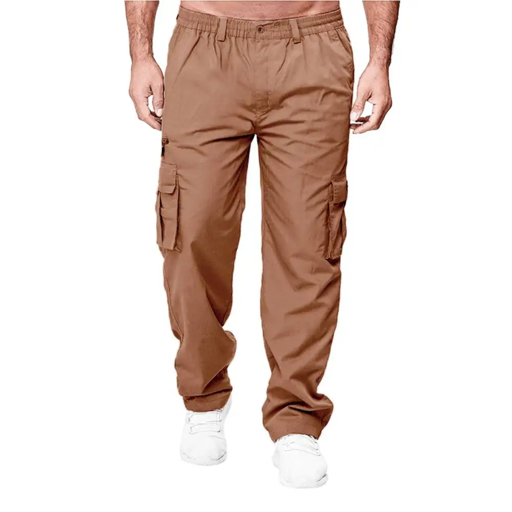 Heren Sportkleding Militaire Tactische Multi-Pocket Broek Heren Cargo Broek Lente Herfst Rechte Losse Joggingbroek M-4XL