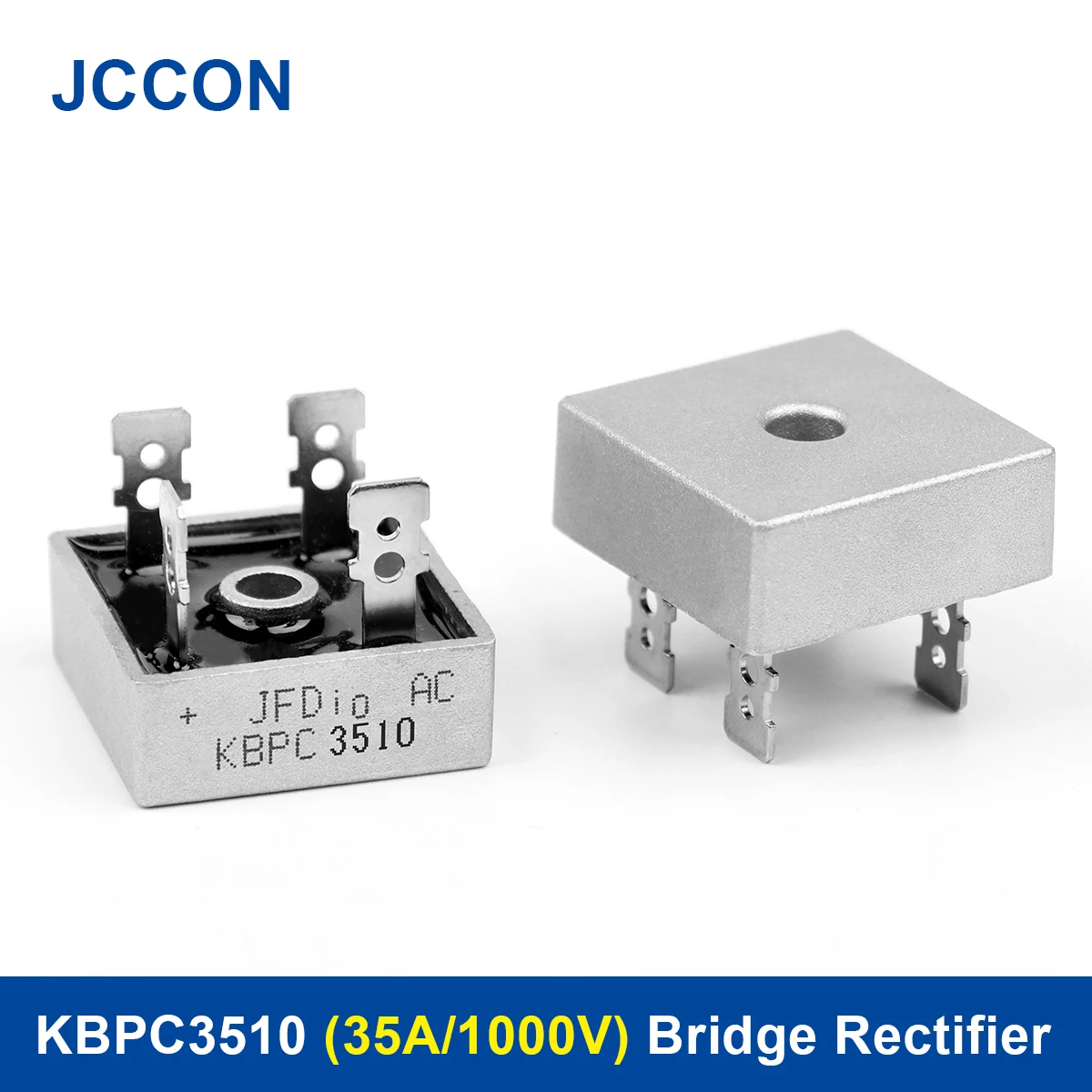 2Pcs KBPC3510 (35A/1000V) Diode Bridge Rectifier Diode KBPC 3510 For Air Conditioner/Electric Welding Machine