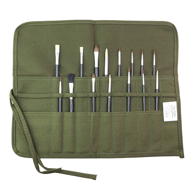 Imagem -05 - Skyists-multifuncional Canvas Pen Storage Bolsa Art Cortina para Pincéis Lápis de Cor Roll up Case 1508 22 Buracos 30 Buracos