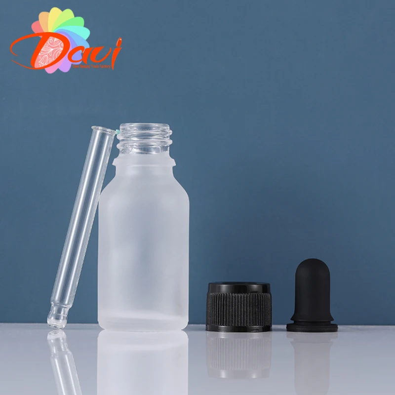 1PC Refill Frosted Glas Dropper Flasche Kräuter Essenz Massage Öle Serum Parfüm Aroma Flüssigkeit Pipette Nachfüllbar – Detail 7