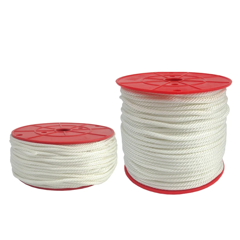 100m/ Roll  3.5/4/4.5mm Nylon Pull Starter Recoil Engine Start Cord Rope Lawnmower White for 168/170/188/190F