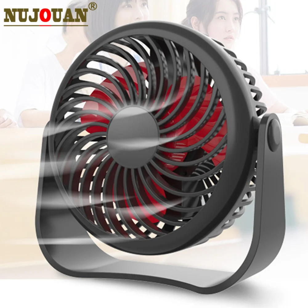 Mini USB Fan Portable Fans Home Cooler Cooling 3 Blades Desktop Mute Fans Silent Universal For Car Notebook Computer  Desk  Fans