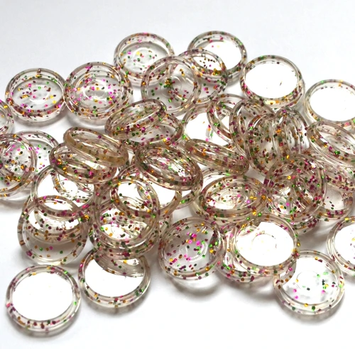 100 Uds. Discos de encuadernación de 23mm disco de encuadernación transparente discos redondos de plástico accesorios de encuadernación agujero de seta anillo de encuadernación para cuaderno