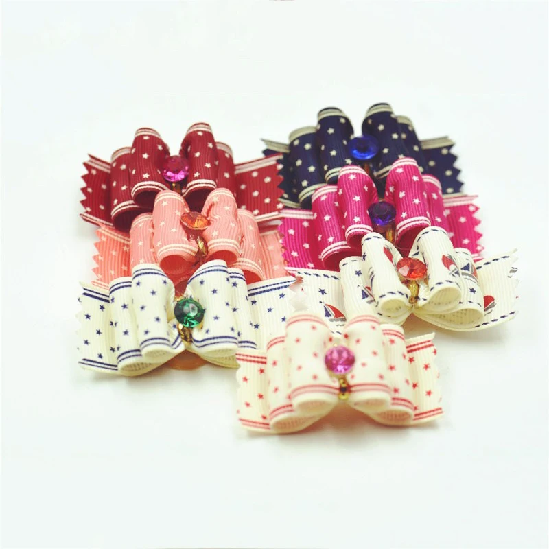 20/50/100pcs /Set Elastic Bands Attached Dog Hair Accessories Dog Pet Bows Hair Bows For Small Puppy Kitten Hair Decorations