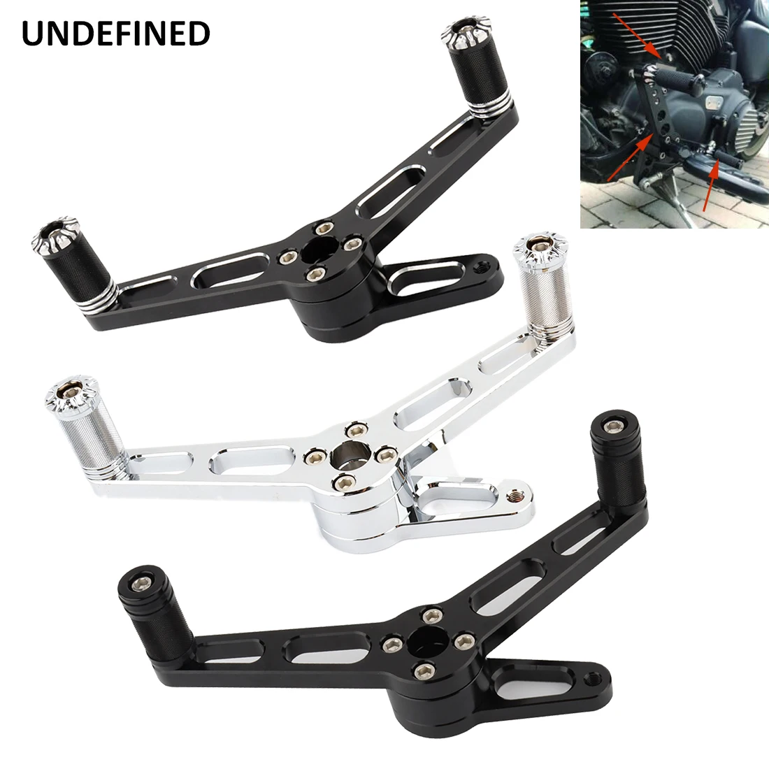 

Front Heel Toe Shift Lever Foot pegs Forward Control For Harley Sportster Custom XL 883 1200 Nightster 2004-2021 Shifter Peg