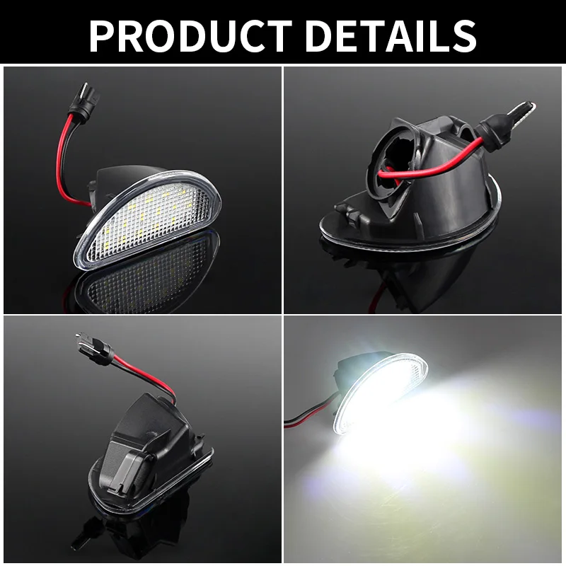 2 uds LED lámpara de luz de matrícula de coche blanca para Toyota Aygo MK I 2005-2014 lámpara de señal reemplazar el número OEM 81270-0H010