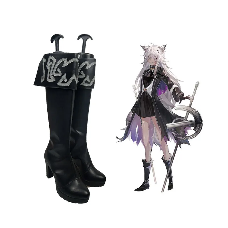 Arknights Lappland Cosplay Shoes Boots Game Anime Halloween RainbowCos0 W1449