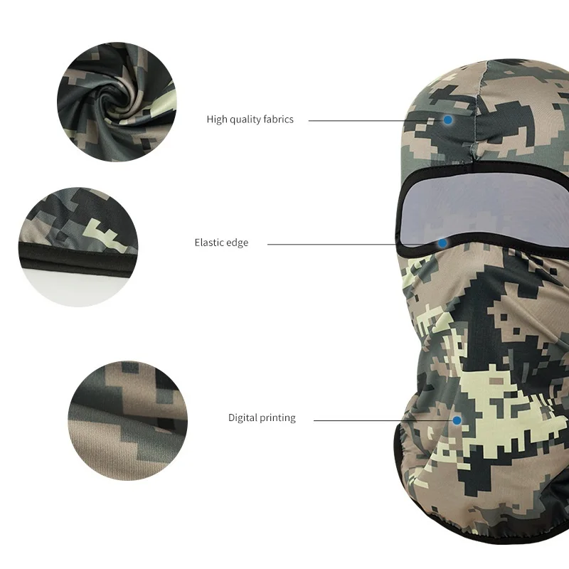 Designer Balaclava Face Mask Windproof Camouflage Balaclava Hood Mask For Ski Riding Cycling Hunting