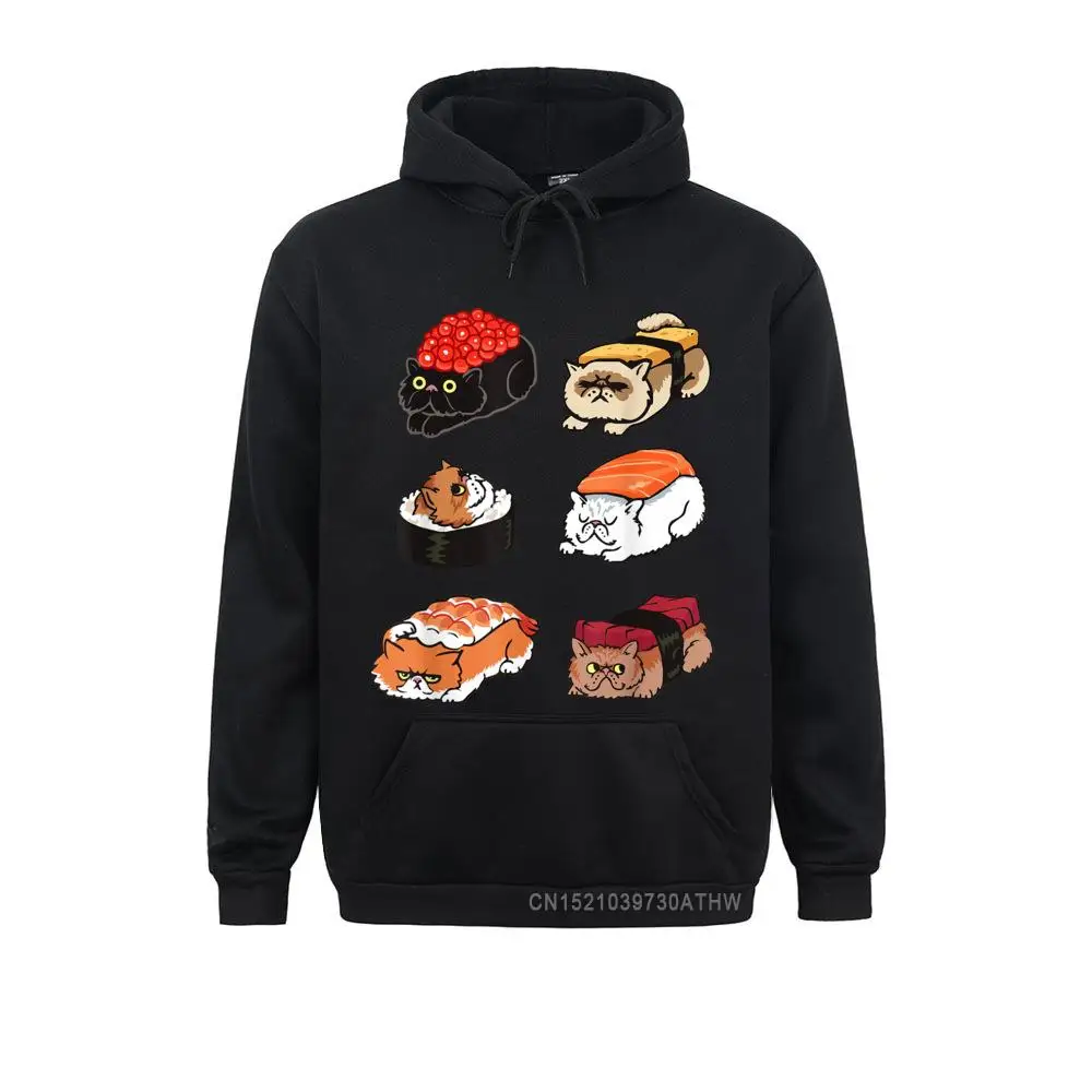 

Sushi Persian Cat Funny T- By Huebucket Long Sleeve Hoodies Men Sweatshirts Normal Sportswears 2021 Newest