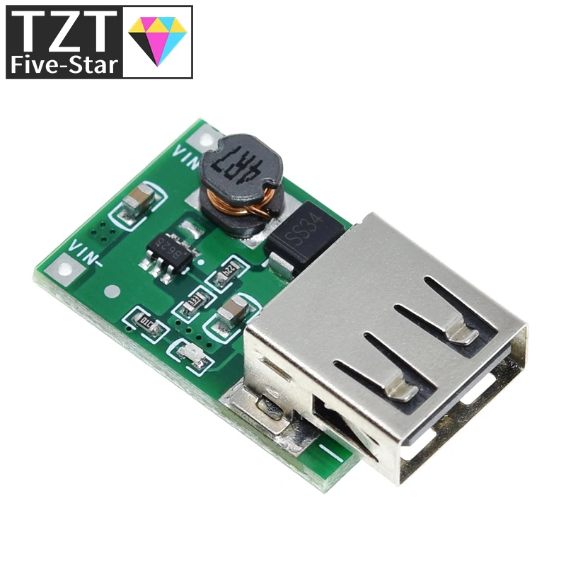 2V-5V zu 5V 1200MA USB-Ausgang Boost-Konverter Mini DC-DC Step-up Strommodul Lithium-Batterie-Ladeplatine für Telefonkamera – Detail 5