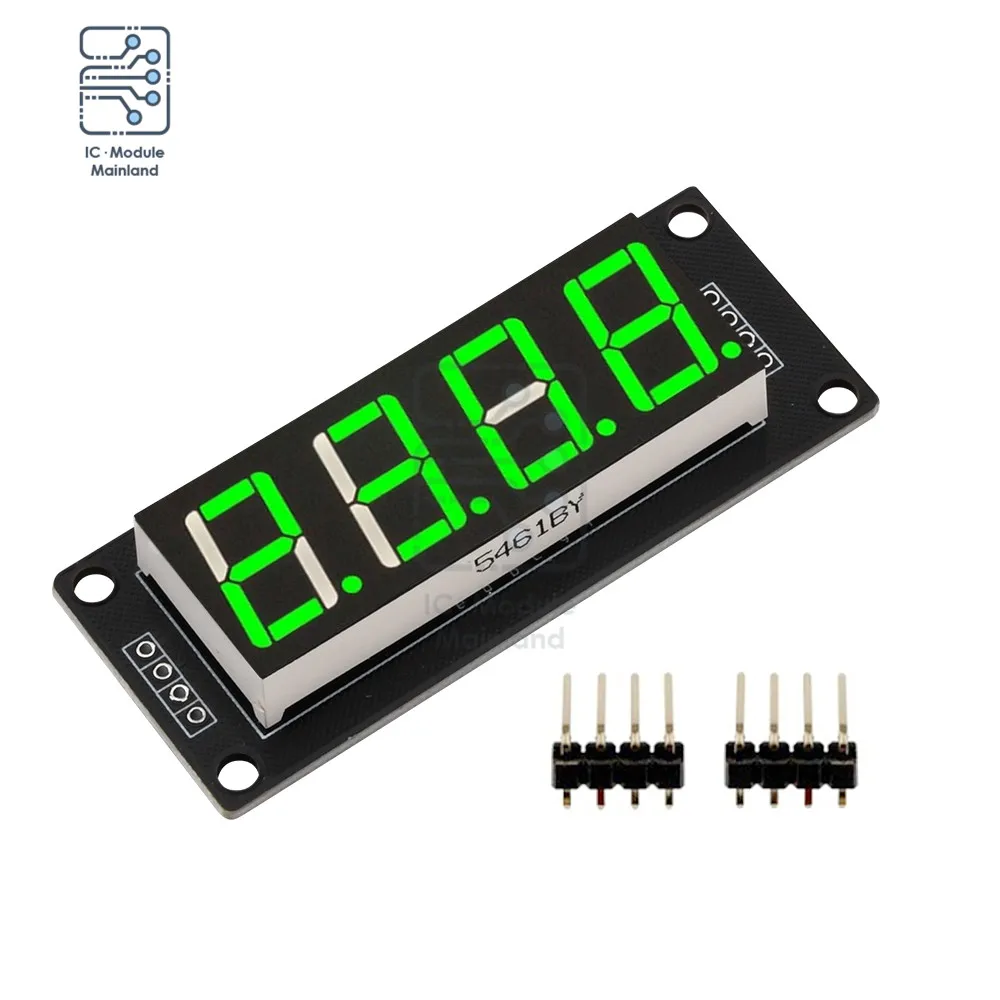TM1637 Modul Tampilan Digital LED 0.56 Inci 4 Bit Tabung Digital Empat Pak Papan Driver Seri UNTUK Arduino Multiwarna