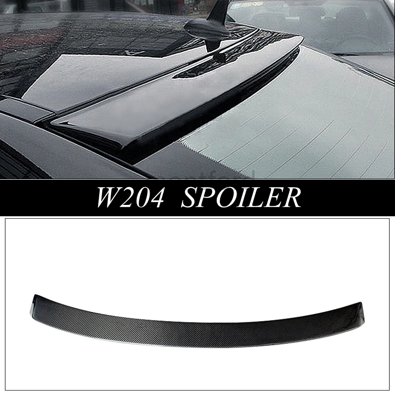 

MONTFORD For Mercedes-Benz C Class W204 C180 C200 C300 C260 Spoiler 2007-2014 Carbon Fiber Rear Roof Spoiler Wing Car Styling