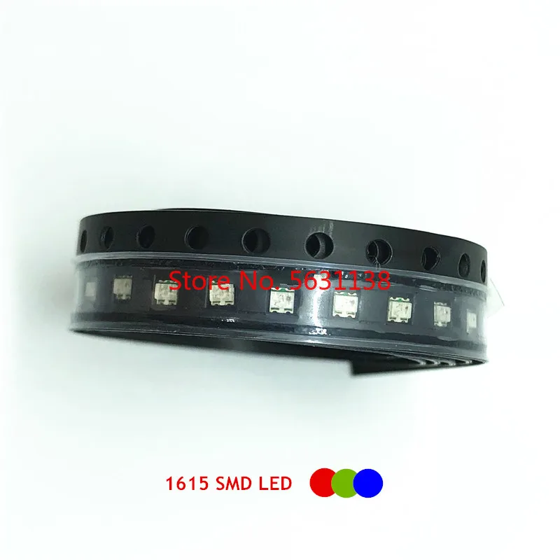 

100 шт. 0603 SMD светодиодный RGB красный + зеленый + синий 0606 полноцветсветодиодный s общий катод общий анод 1615 1,8-2,0 в 20 мА cree светодиодный COB chip Светодиодный