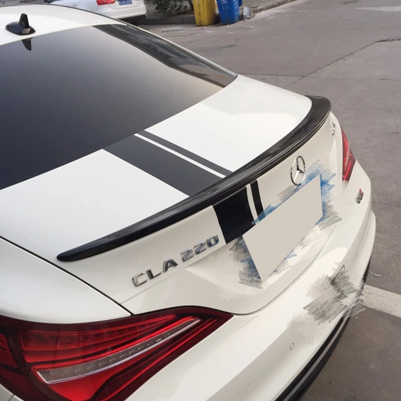 

For Mercedes Benz CLA W117 CLA200 CLA220 CAL260 2013 to 2018 high quality streamline spoilers rear trunk wing spoiler