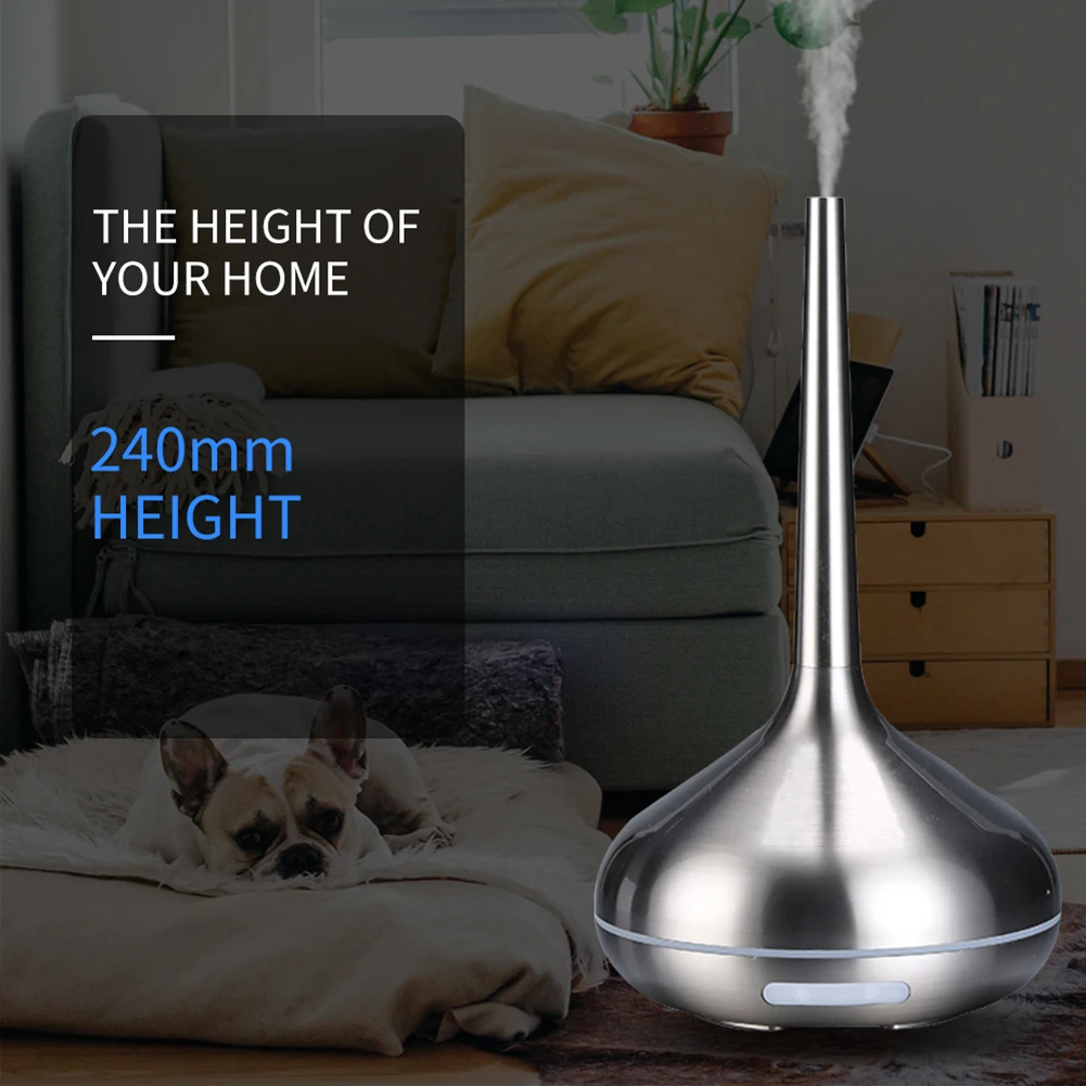 Humidificador ultrasónico USB LED, difusor de aceites esenciales, purificador de aromaterapia para oficina y hogar