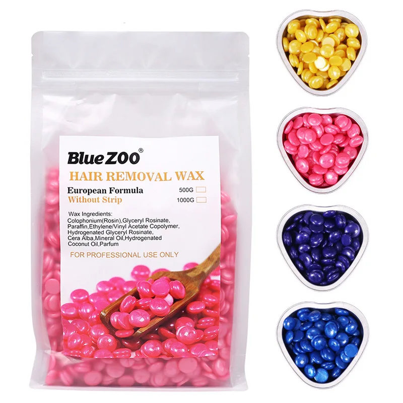 

500g Depilatory Pearl Hard Wax Beans Hot Film Wax Bead for Painless Bikini Face Arm Leg Hair Removal Skin Care