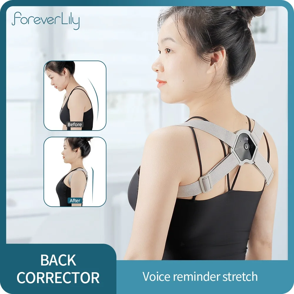 

Smart Back Corrector Adjustable Hunchback Posture Sensor Orthosis Invisible Reminder Adult Child Sitting Shoulder Training Belt
