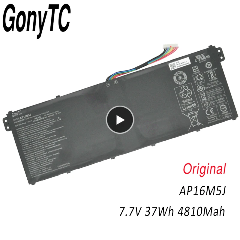 

AP16M5J Original New Laptop Battery for Acer For Aspire 1 A114-31 3 A315-21 A315-51 A515-51 A315 KT.00205.004