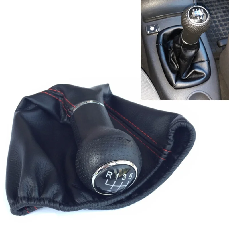 Do Seat Ibiza 1996 1997 1998 1999 2000 2001 5/6 Speed MT Car Gear Knob Lever Stick Shift Knob PU Leather For VW Golf MK3 Polo