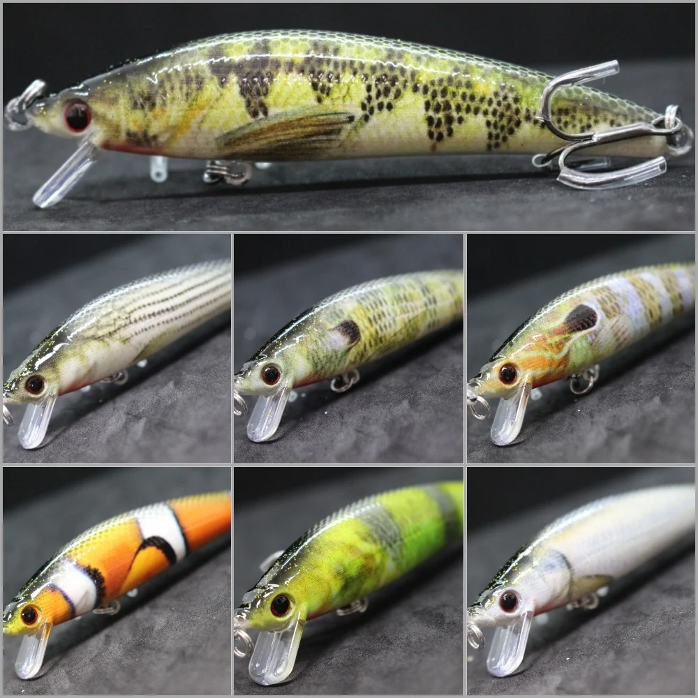 wLure Fishing Lure  10g 10cm Lead Block Weight Transfer System Lifelike Painting Long Casting Upgraded Fishing Hooks HM501