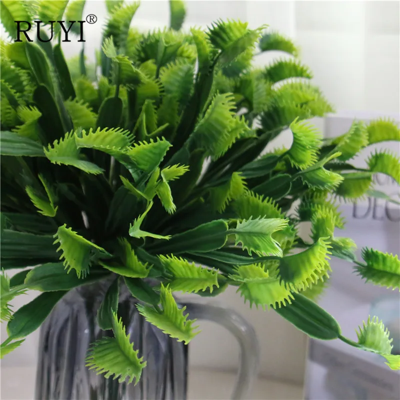 Simulation Plants Flytrap Grass Office Study Living Room Home Decor Accessories Dionaea Muscipula Carnivorous Plants Potted