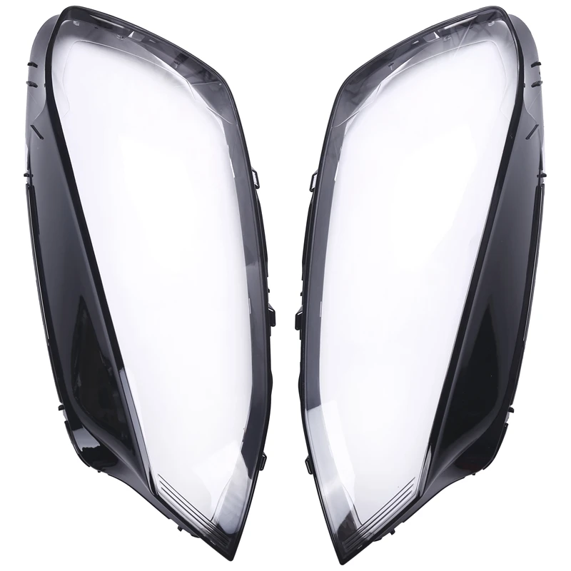 New2Pcs Car Clear Headlight Lens Cover Replacement Headlight Cover for Golf 7 Mk7 2014 2015 2016 2017